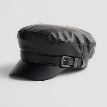 Women's LaValentina Faux Leather Cadet Cap