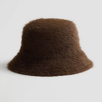 Women's LaValentina Solid Sherpa Bucket Hat