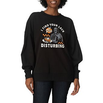 Women's Star Wars Darth Vader Oversized Fleece Crew Sweatshirt