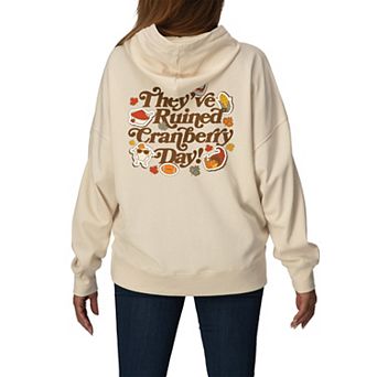 Women's Friends "They've Ruined Cranberry Day!" Oversized Fleece Hoodie Sweatshirt