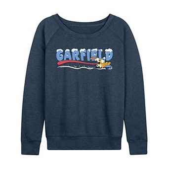 Women's Garfield & Odie Sledding French Terry Long Sleeve Tee