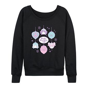 Women's Polly Pocket Christmas Ornaments French Terry Long Sleeve Tee