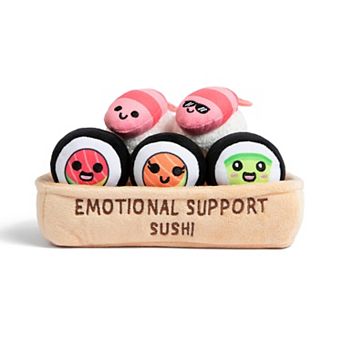 What Do You Meme? Emotional Support Sushi Plush Toys