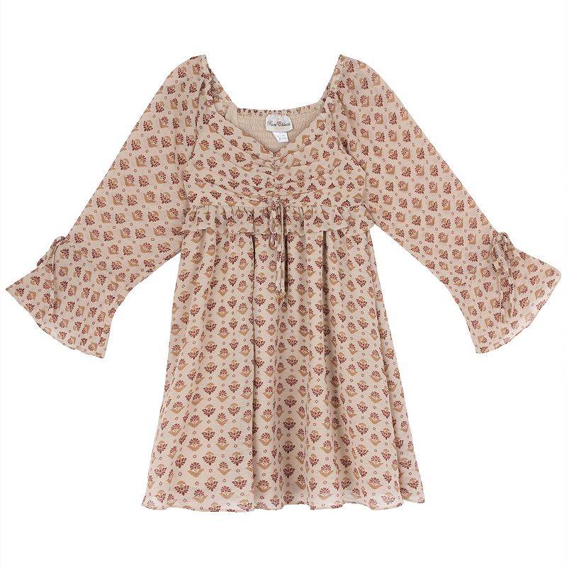 rare editions dress Girls 7-14 Chiffon Long Sleeve Lace dress baby girls boutique outfits Kate Hudson attends the Maternity Size:XXL Day Party