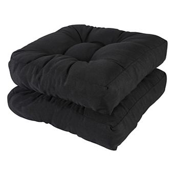 Outdoor Indoor Tufted Memory Foam Chair Cushions Nonslip Water Resistant Olefin Fabric