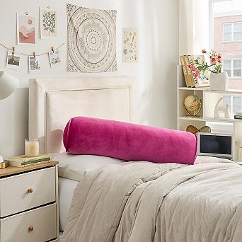 DormCo Rainha Velvet Bolster Pillow