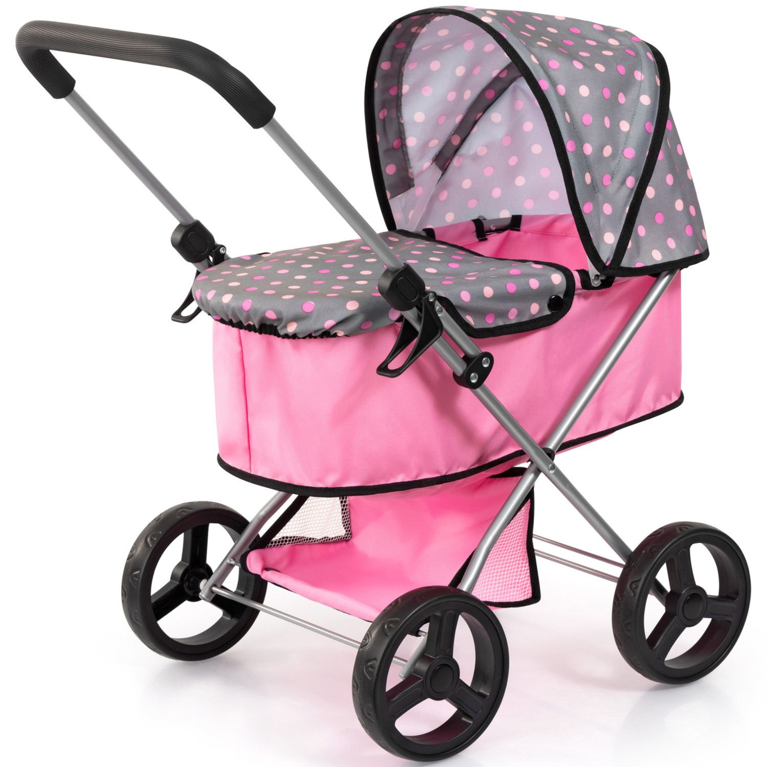 Детские аксессуары для кукол Bayer Pram Go Doll Stroller With Polka Dots