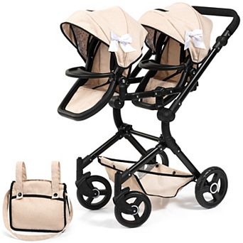 Bayer Pram Twin Neo Doll Stroller with Bag