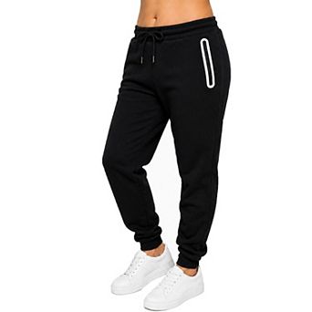Blue Ice Women's Loose-Fit Fleece-Lined Jogger With Heat Seal Zipper Side Pockets