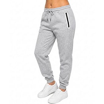 Blue Ice Women's Loose-Fit Fleece-Lined Jogger With Heat Seal Zipper Side Pockets