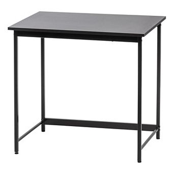 IRIS Simple Design, Basic Computer Desk, Laptop Table, Office Desk, Black, Study Table