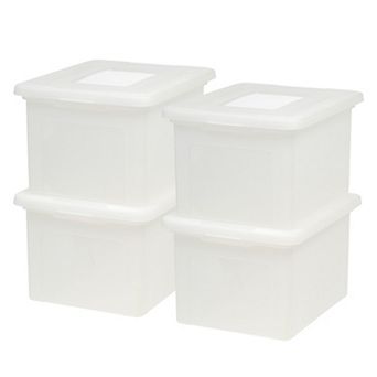IRIS File Box File Organizer Plastic File Box for Letter/Legal File