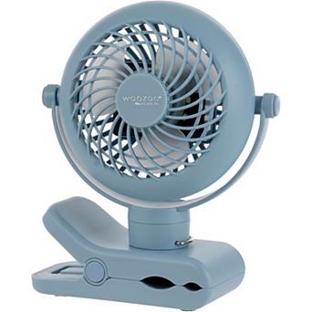 IRIS WOOZOO 3.5" Cordless Portable Clip On Fan, USB-C Rechargeable, Blue