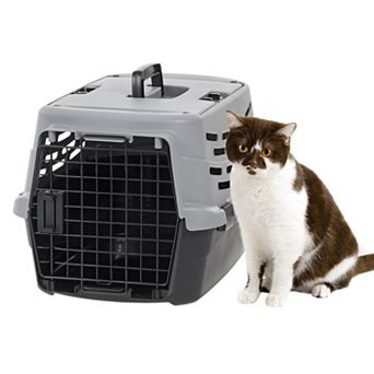 IRIS 23" Small Pet Travel Carrier with Front and Top Access, 2-Door Top Load