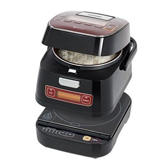 IRIS LIVING Rice Cooker and Induction Cooktop 2-in-1,3 cup (Uncooked) / 6 cup (Cooked) and Warmer