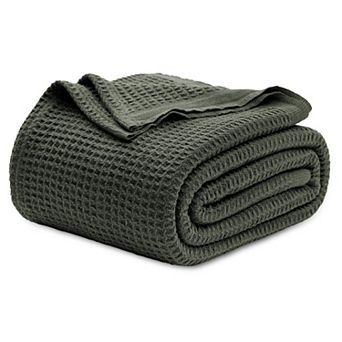 Bedsure 100% Cotton Blanket - Cooling Breathable and Soft