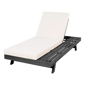 Pnronnc Patio Pool Garden Sun Lounger with Cushion