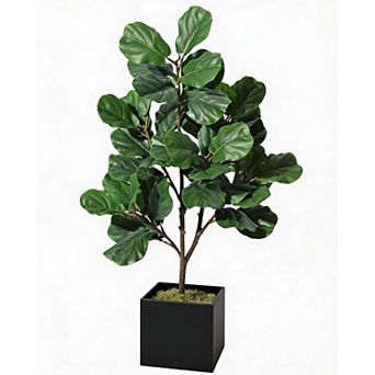 Lifelike & Maintenance-Free - Artificial Fiddle Leaf Fig Tree