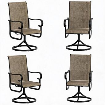 360° Swivel Patio Dining Chair Outdoor Rocking Lounge Chair