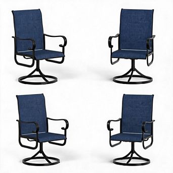 360° Swivel Patio Dining Chair Outdoor Rocking Lounge Chair