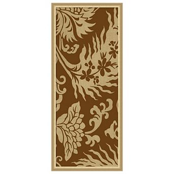 Amanti Art Framed Fabric Pinboard, Japanese Patterns III Printed Bulletin Board - 18x42