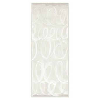 Amanti Art Framed Fabric Pinboard, Calming Thoughts I by Mary Urban Printed Bulletin Board - 17x41