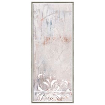 Amanti Art Framed Fabric Pinboard, Windborn I Printed Bulletin Board - 17x41