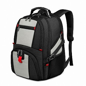 17 Inch Laptop Backpack Water Resistant Heavy Duty Travel Carry On Business Bag For Men Women