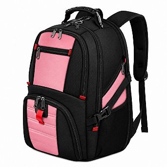 17 Inch Laptop Backpack Water Resistant Heavy Duty Travel Carry On Business Bag For Men Women
