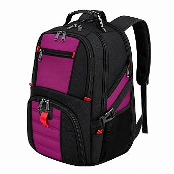 17 Inch Laptop Backpack Water Resistant Heavy Duty Travel Carry On Business Bag For Men Women