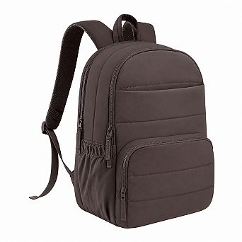 Quilted Water Resistant Laptop Backpack For Women Work College Travel Bag