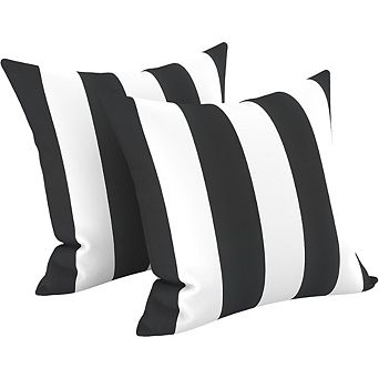 Throw Pillows, 18x18 Decorative Square Cushions with Inserts, for Couch, Bed & Patio