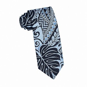 Men's Polyester Fashion Necktie Polynesian Design Formal Casual Wear