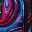 Fuchsia Blue Black