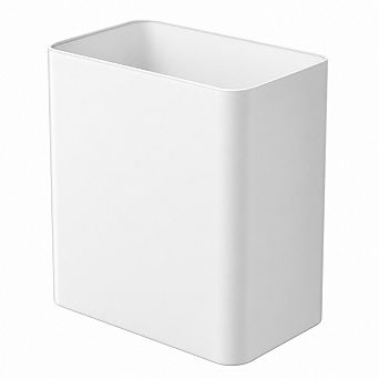INQCMY Small 2.4Gal Metal Trash Can Open Top for Bathroom RV