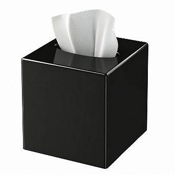 INQCMY Square Plastic Tissue Box Cover Non Slip Modern Decor