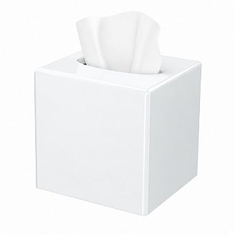 INQCMY Square Plastic Tissue Box Cover Non Slip Modern Decor