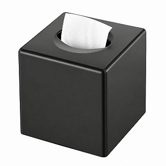 INQCMY Minimalist Square Tissue Box Cover Durable ABS Plastic