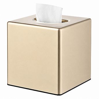 INQCMY Minimalist Square Tissue Box Cover Durable ABS Plastic