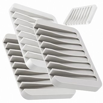 INQCMY Silicone Soap Dishes 3 Plus 1 Self Draining Holder Kitchen