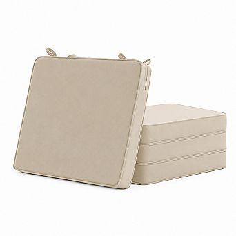 Waterproof Fade Resistant Outdoor Chair Cushions Set of 4 Removable Washable Covers