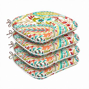 Outdoor Chair Cushions Set Reversible Water Repellent Patio Seat Pads