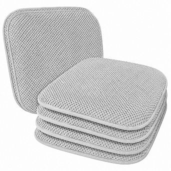 6 Pack Non Slip Thick Foam Dining Chair Cushions Washable Soft Patio Seat Pads
