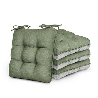 Memory Foam Chair Cushion Set Non Slip Comfort Support For Indoor Outdoor Use