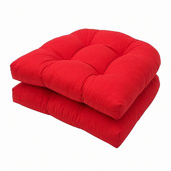 Waterproof Outdoor Chair Cushions Set Of 2 Tufted Thick Water Repellent Patio Seat Pads