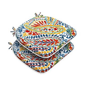Water Repellent Outdoor Seat Cushions Reversible Durable All Weather Comfortable