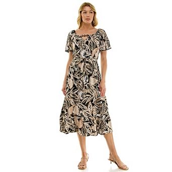 Women's Luxology Flutter Sleeve Midi Dress