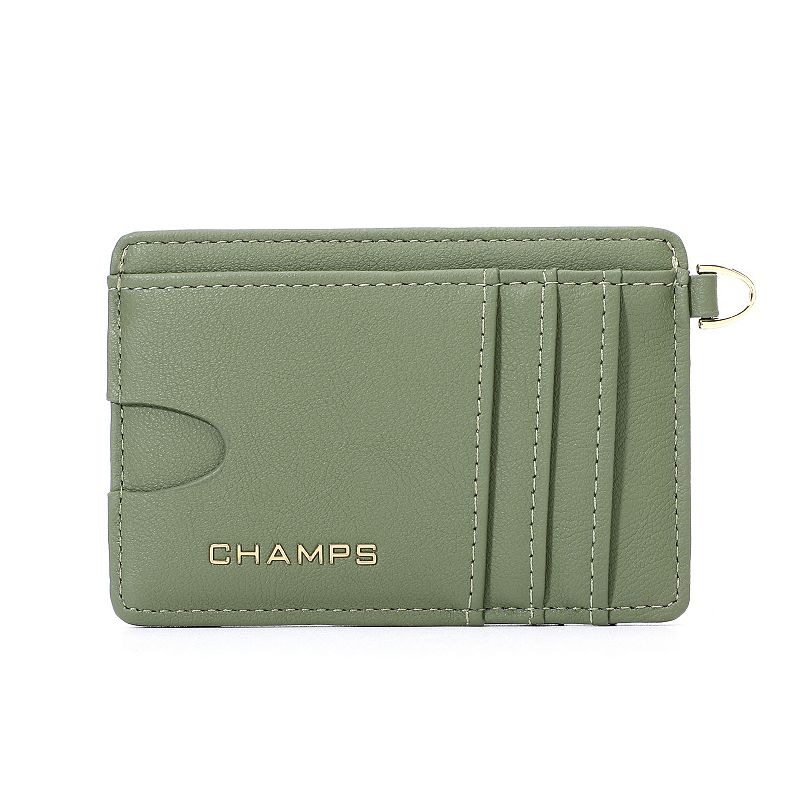 Champs Iconic Access RFID-Blocking Cardholder Wallet, Green