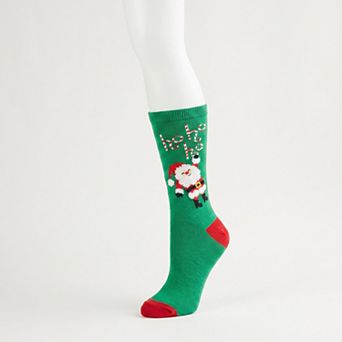 Women's SHINE Holiday Crew Socks