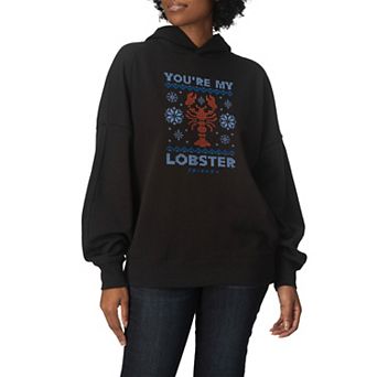 Women's Friends "You're My Lobster" Oversized Fleece Hoodie Sweatshirt
